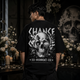 Chance Skull Oversized Black T-Shirt