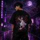 Reze Bloom Oversized Black T-Shirt