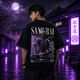 Midnight Samurai Black Oversized T-shirt