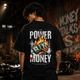 Charm Mode Black Oversized T-Shirt