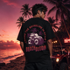 Beach Buggin Black Oversized T-Shirt