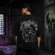 Anxiety Skull Graphic Oversized Black T-Shirt