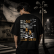 You're Being Monitored Black Oversized T-Shirt