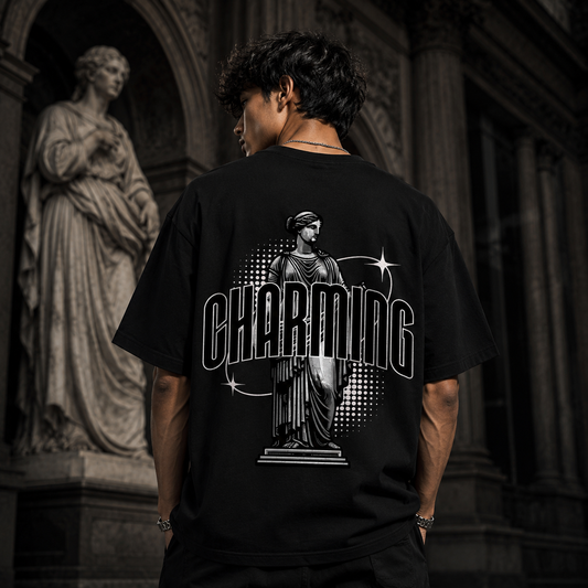 Burnout Black Oversized T-Shirt