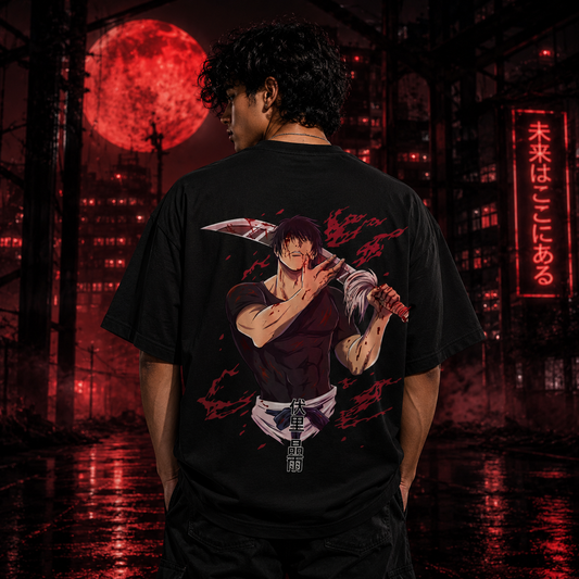 Blood Moon Slayer Black Oversized T-shirt