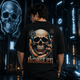 Disaster Skull Oversized Black T-Shirt