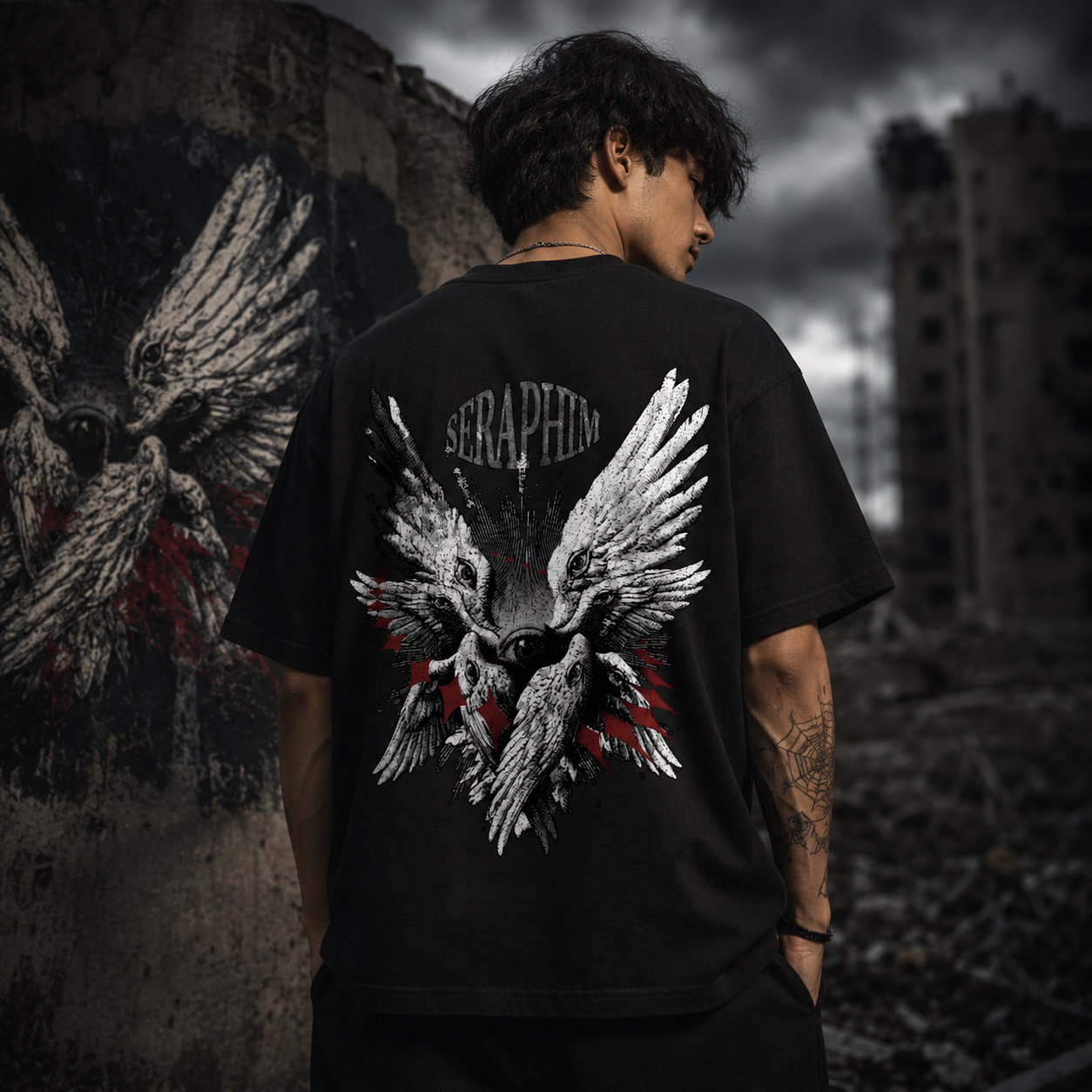 Afterlife Black Oversized T-Shirt