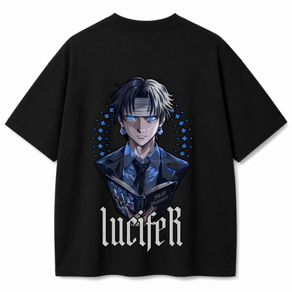 Blue Reaper Black Oversized T-shirt