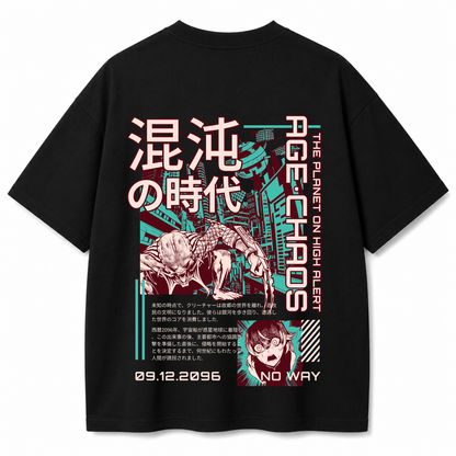 Neo Chaos Black Oversized T-shirt