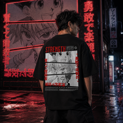 Strength Protocol Black Oversized T-shirt