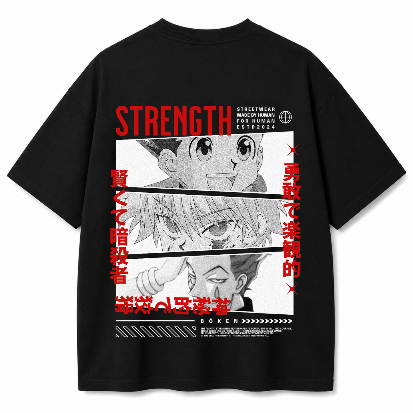 Strength Protocol Black Oversized T-shirt