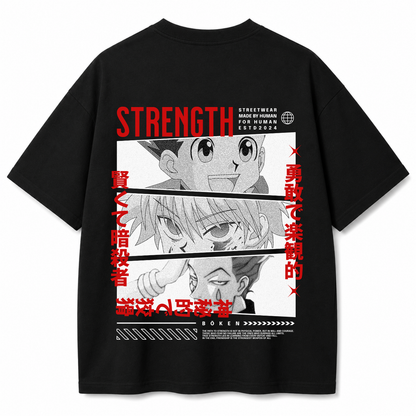 Strength Protocol Black Oversized T-shirt
