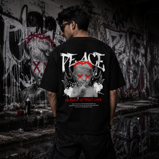 Holy Rage Black Oversized T-Shirt