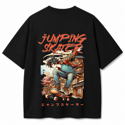 Jump & Flow Black Oversized T-shirt