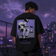 Youth Frequency Black Oversized T-shirt
