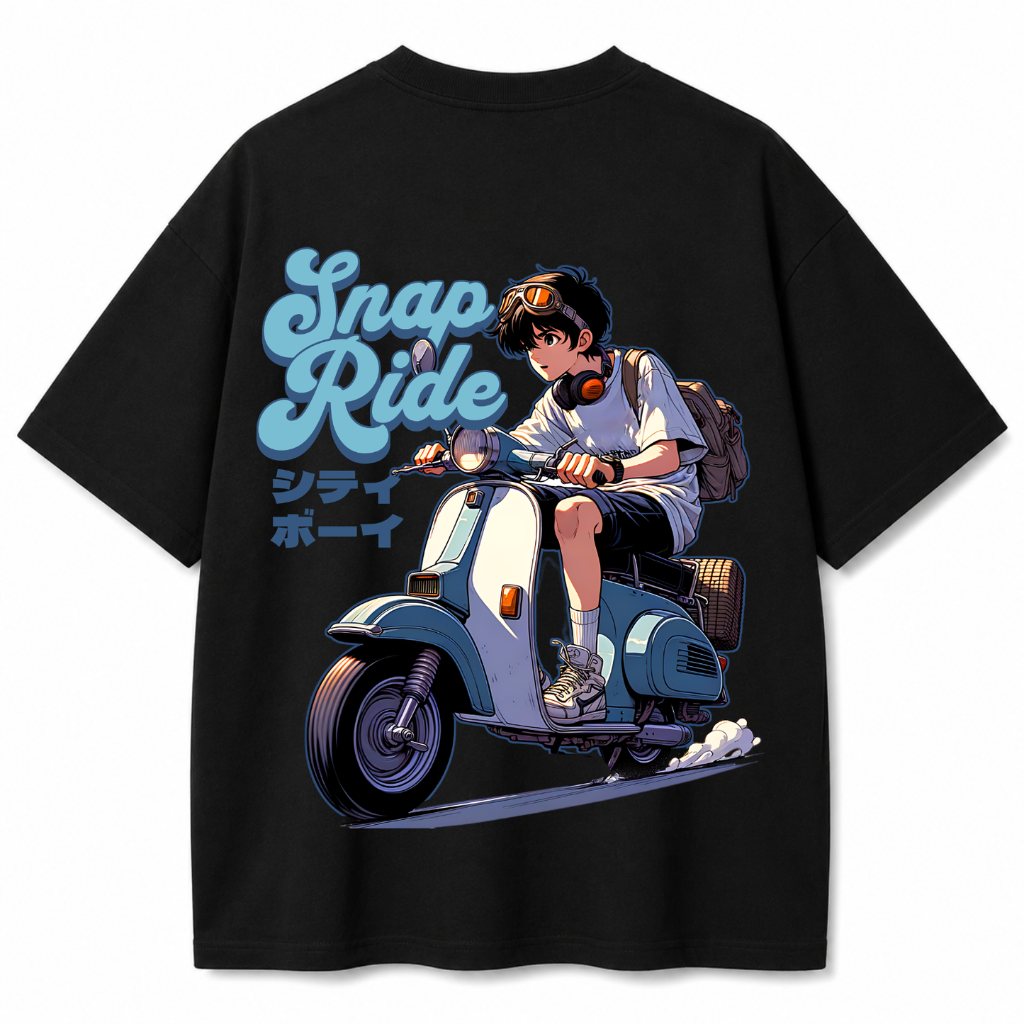 Left Nothing Behind Black Oversized T-shirt