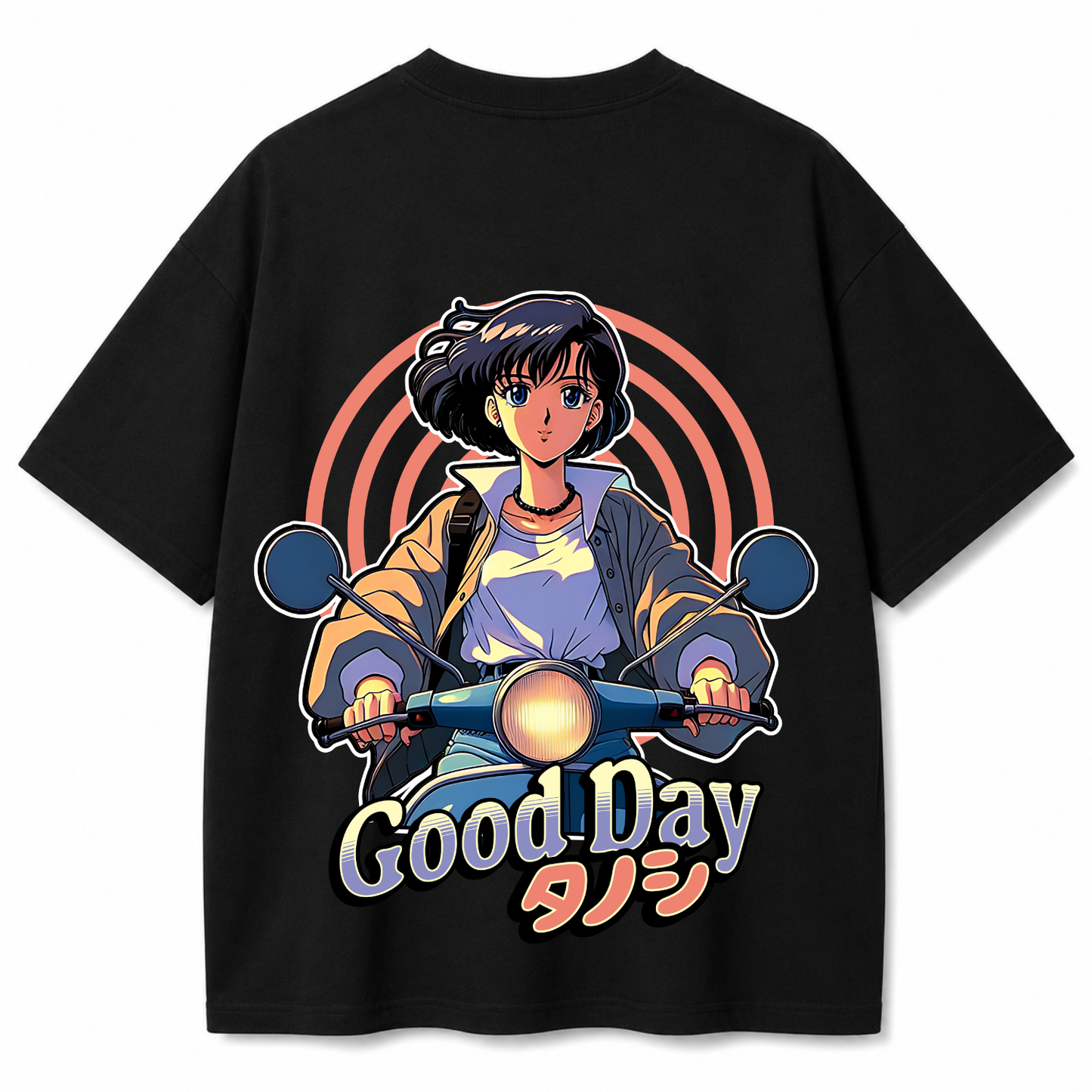 Good Day Oversized Black T-Shirt