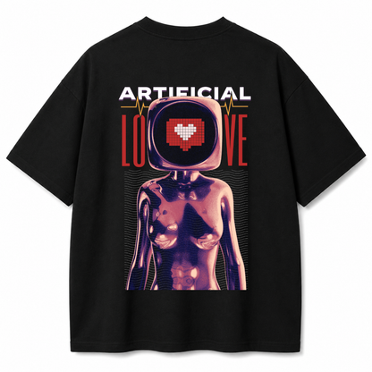 Pixel Crush Black Oversized T-Shirt