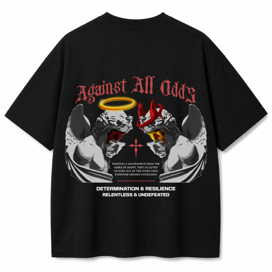 Divine Chaos Black Oversized T-Shirt