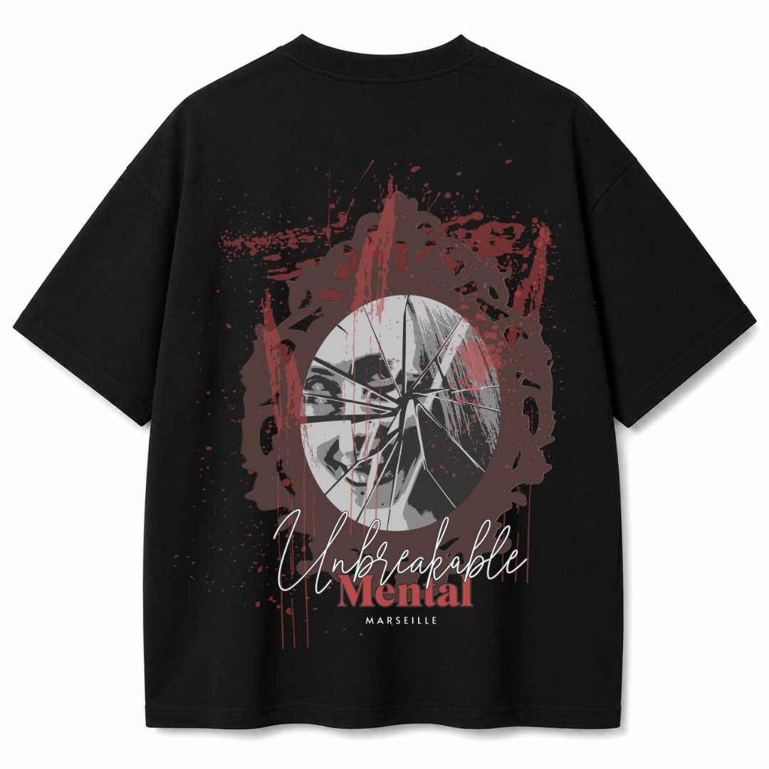 Broken Mind Black Oversized T-Shirt