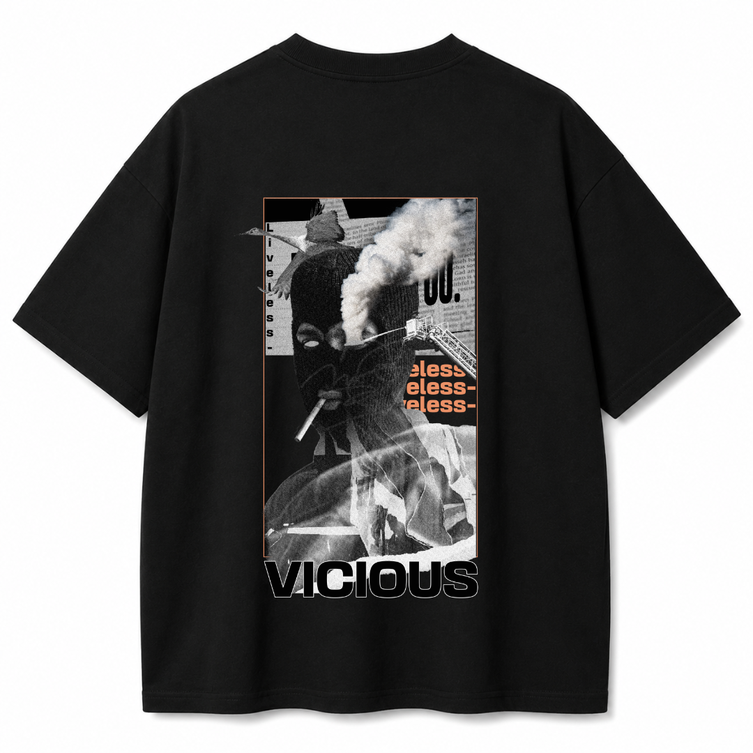 Vicious Soul Black Oversized T-Shirt