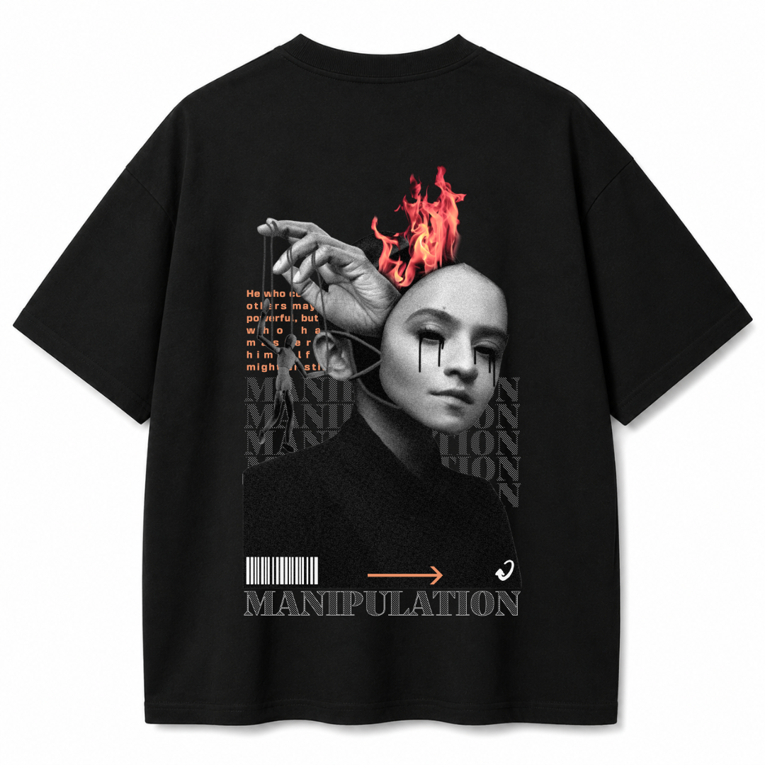 Mind Games Black Oversized T-Shirt