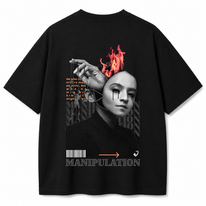 Mind Games Black Oversized T-Shirt