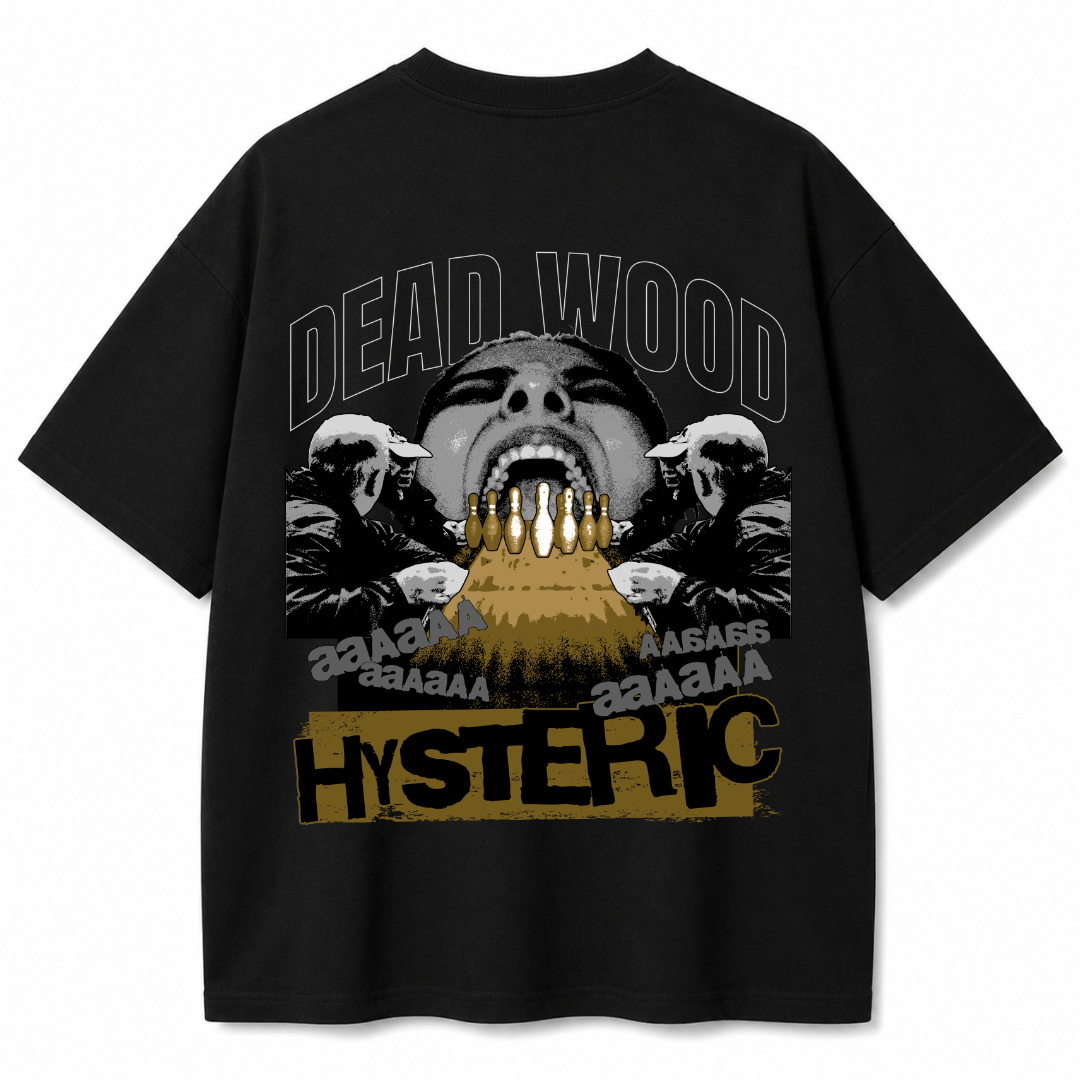 Dead Noise Black Oversized T-Shirt