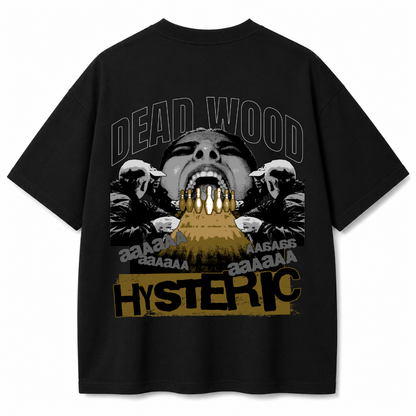 Dead Noise Black Oversized T-Shirt