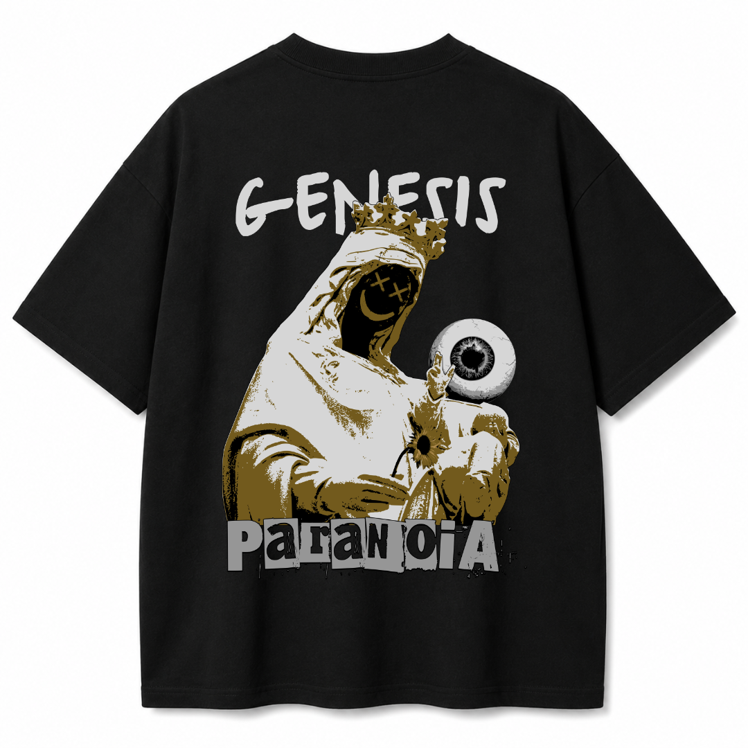 Genesis Paranoia Black Oversized T-Shirt