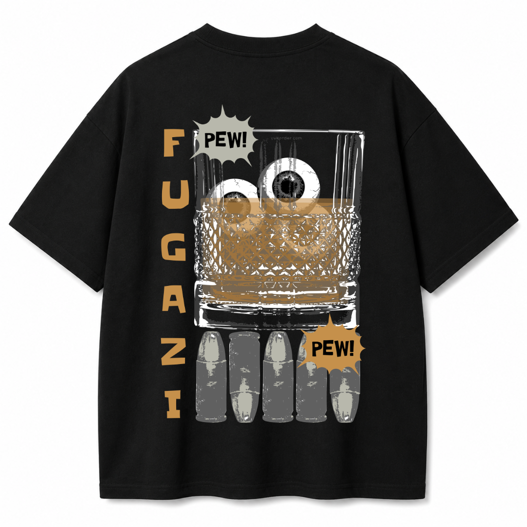 Fugazi Black Oversized T-Shirt