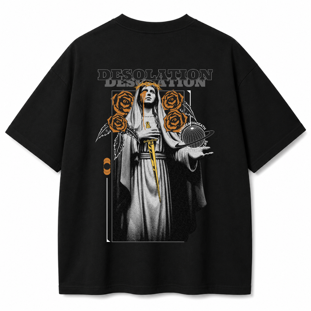 Desolation Black Oversized T-Shirt