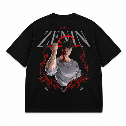 Zenin Blood Halo Oversized Black T-Shirt