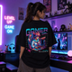 Gamer Girl Oversized Black T-Shirt