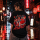 Devil Heart Oversized Black T-Shirt