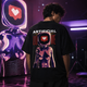 Pixel Crush Black Oversized T-Shirt