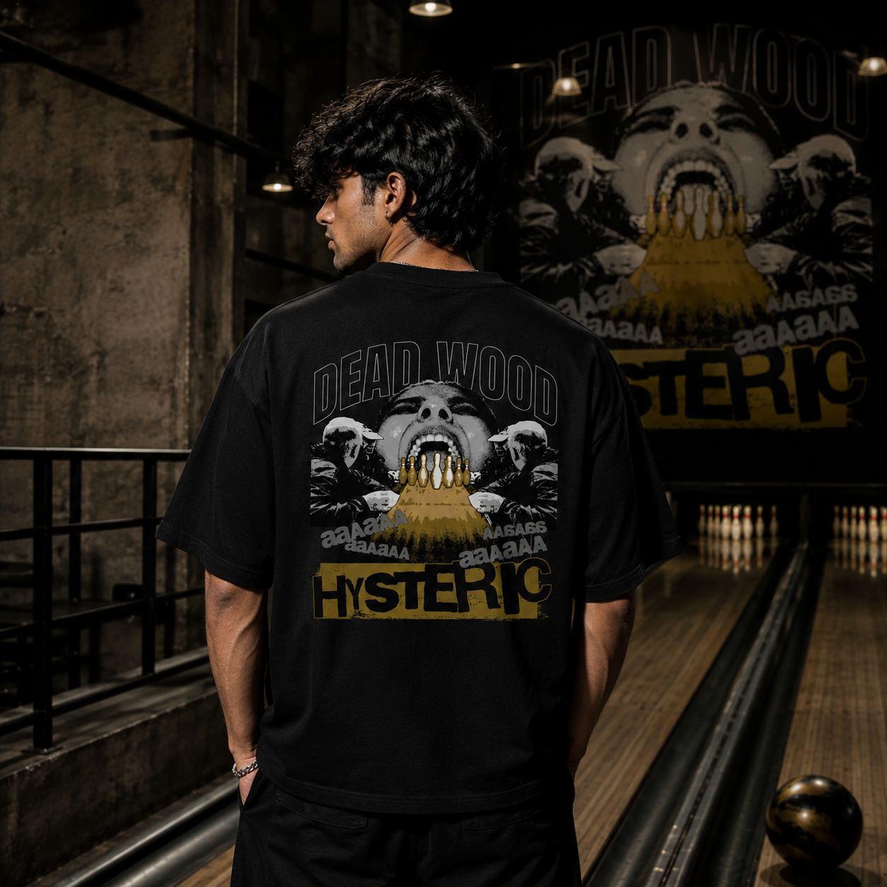 Dead Noise Black Oversized T-Shirt