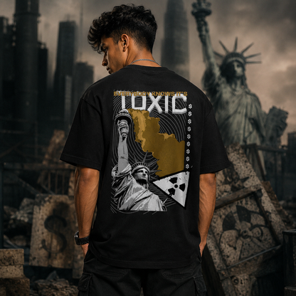 Toxic Empire Black Oversized T-Shirt