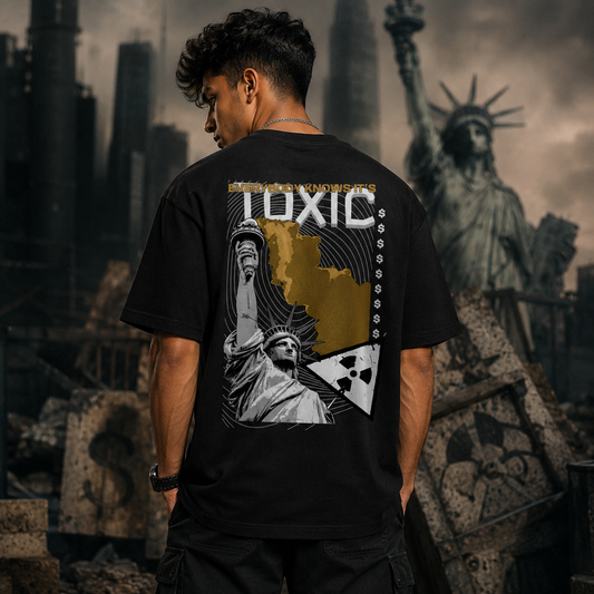 Toxic Empire Black Oversized T-Shirt