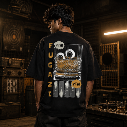 Fugazi Black Oversized T-Shirt