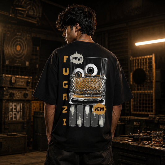Fugazi Black Oversized T-Shirt
