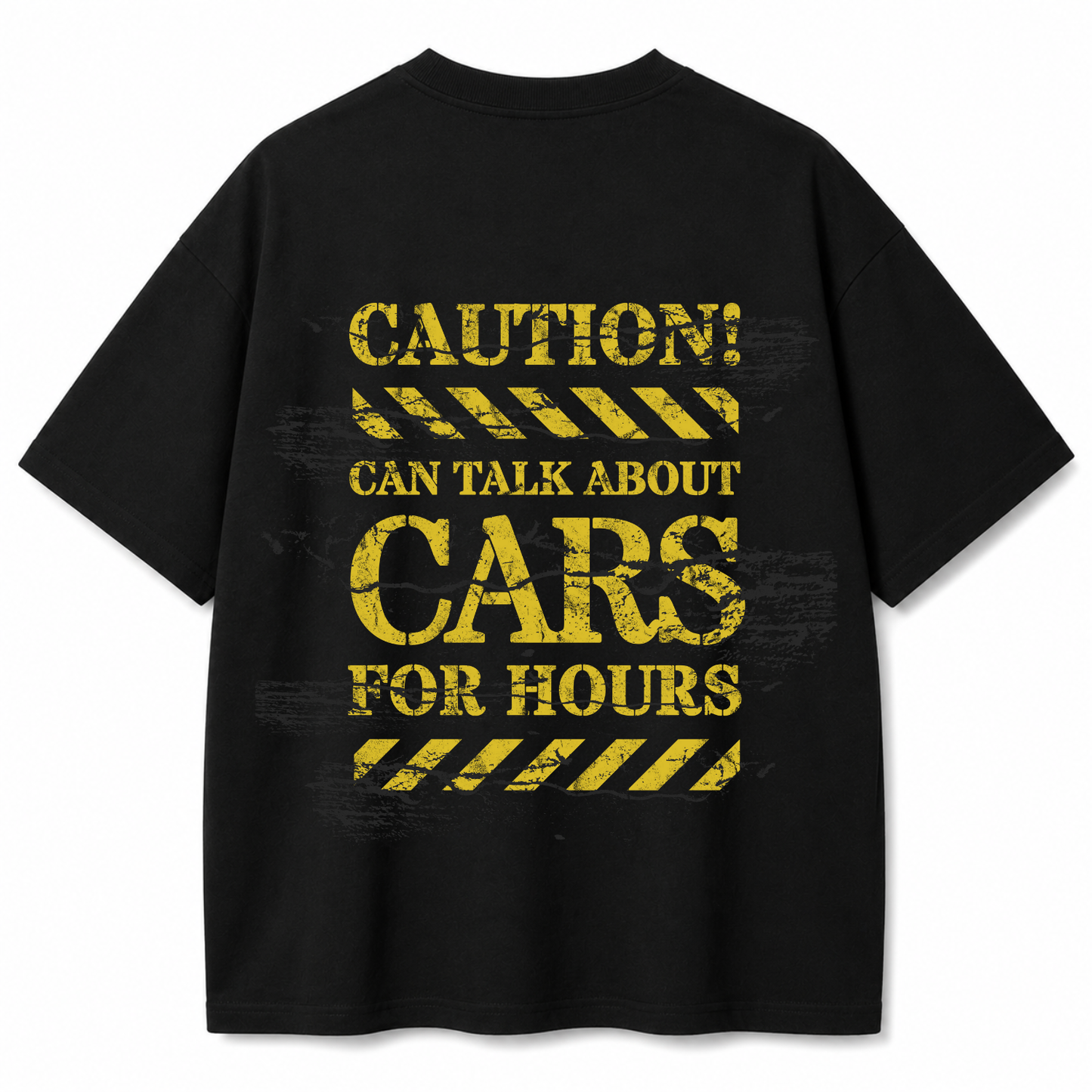 Car Talk Black Oversized T-Shirt