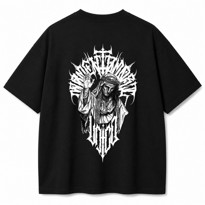 No Peace Black Oversized T-Shirt