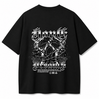 Dream Mode Black Oversized T-Shirt