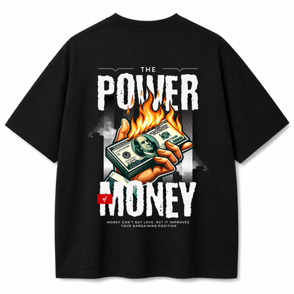 Charm Mode Black Oversized T-Shirt