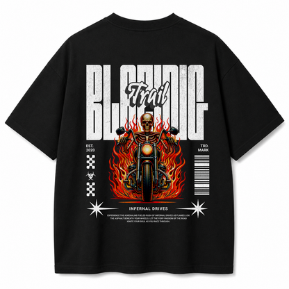Hell Ride Black Oversized T-Shirt